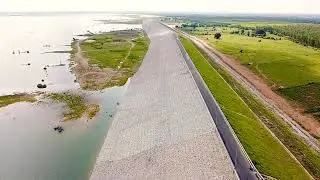 Konda Pochamma Reservoir drone view