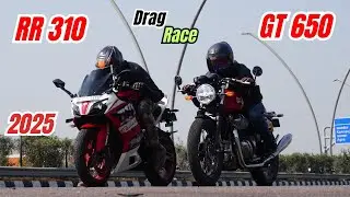 2025 RR310 vs Continental GT 650 Drag Race