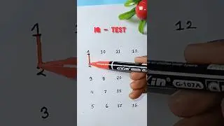 Draw a path using the pencil in the order of numbers #drawing #line #shorts #maths