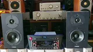 CD oto Mclntosh gh&eacute;p bookshelf Yamaha PB200.