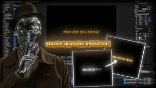 Colour changing text Animation in After Effects | After Effects Text Tutorial #aftereffects #editing
