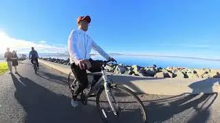 Bike riding around Coyote Point
