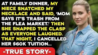 At Family Dinner, My Niece Snatched My Necklace And Said, “Mom Says It’s Trash From The Flea Market”