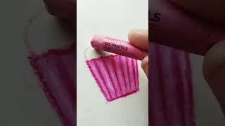 Drawing only using the colour Pink 💗 #shorts