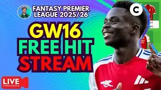 FPL GW16 FREE HIT LIVE STREAM 🚨🎥  TEAM LEAKS? Fantasy Premier League 2025/26