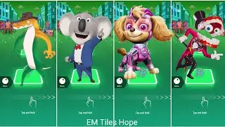 Gummigoo🆚Sing 🆚Paw Patrol 🆚 Amagzing 🎶🎶 Tiles Hop  EDM Rush