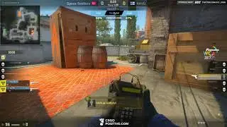 xartE ACE with 1v2 clutch vs Space Soldiers [ pistol round ]