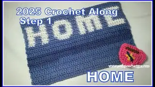 2025 Crochet Along  - HOME Wall Hanging Crochet Pattern  #crochet #crochetalong