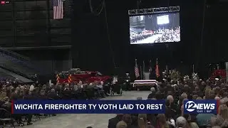 Family, friends, community gather to remember fallen firefighter Ty Voth