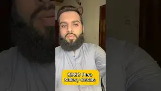 SDEO Pera job sallery details #pera #sdeopera #ppsc #jobs