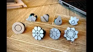 Pokemon 1st Gen Badge Rings Print
