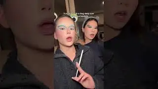 Our first time attempting drag makeup!!