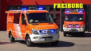 [FEUERALARM] - Einsatzfahrt Löschzug BF Freiburg + weitere Alarmfahrten von Rettungsdienst & HLF BF
