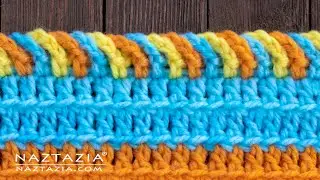 HOW to CROCHET the CHAIN LOOP BORDER EDGING for a Scarf or Blanket by Naztazia