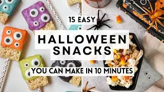 15 Easy Halloween Snacks You Can Make in 10 Minutes  #halloweensnacks #sharpaspirant