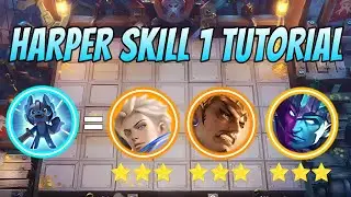 HOW TO USE HARPER SKILL 1 !! TUTORIAL AND GAMEPLAY | MOBILE LEGENDS MAGIC CHESS