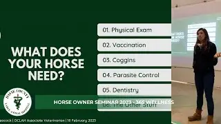 DCLAH Horse Owner Seminar 2023  - 365 Wellness by Dr  Peacock