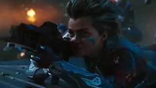 Alita Battle Angel - destroy Zalem scene