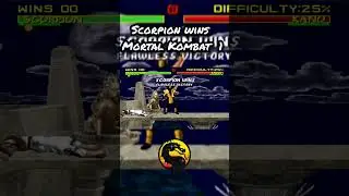 Scorpion wins MK1 (MUGEN) #mk #mk2