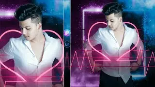 PicsArt Neon Heart Photo Editing | Picsart New Photo Editing 2021 | New Photo Editing