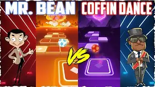 Tiles Hop | Mr. Bean vs Coffin Dance - DJ player