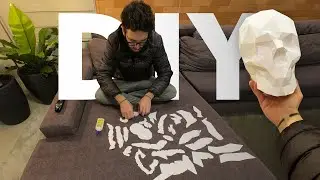 DIY - Caveira 3d de papel para decoração + Download Grátis