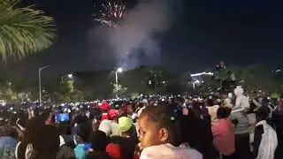 KCc # fire works of shoots at convention 2026 new year last night