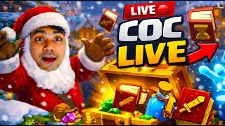COC LIVE Clashmas🎄 FREE Rewards! 🎁| clash of clans Live Attacks + Base Visiting Tips  #coc #ytshorts