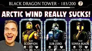 MK Mobile. MK1 Shang Tsung vs. Arctic Wind. This Team is UNSTOPPABLE!