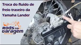 Yamaha Lander - Como trocar o fluido de freio traseiro #tutorial #manuten&ccedil;&atilde;o #motos