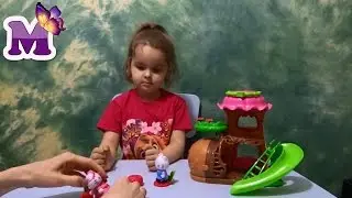 Мария собирает Домик Кати и Коти  Распаковка и Обзор новой игрушки Хелло Китти ДОМ БАШМАК 1 часть