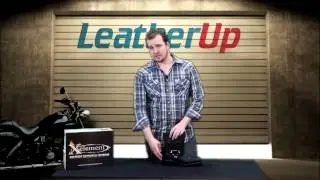 Xelement Men's Advanced 10 Inch Harness Black Flame Motorcycle Boots at LeatherUp