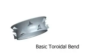 Toroidal bend in pro/e wildfire 4.0( creo) ドーナツ状ベンド