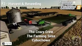 HARVEST & SEED - Cybuchowo Ep2 - Timelapse - FS19 Farming Simulator 19