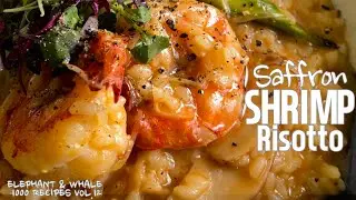 【4K】How to make Saffron risotto with Shrimp [recipe]