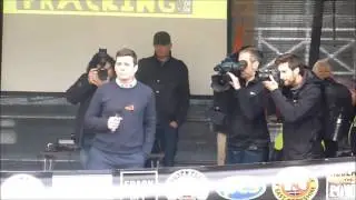 ANDY BURNHAM at MANCHESTER Anti Fracking Rally