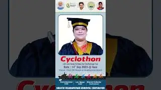 Inviting citizens to participate in the Cyclothon event conducted by GVMC on 14th Sept 23 at 6 AM.