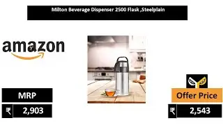 Milton Beverage Dispenser 2500 Flask ,Steelplain