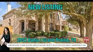2952 Bahia Grand Prairie TX | Mansfield ISD Home Near Joe Pool Lake