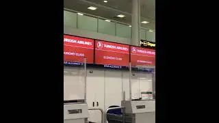 Turkish Airlines Check In Kiosk. #shorts