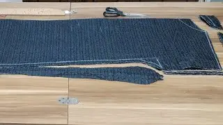 Sewing seasonal coats from thin quilted fabric 