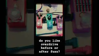 Ibanez TS MINI Tube Screamer 🔀 Effects Bakery Sandwich Fuzz Demo Overdrive before or after fuzz