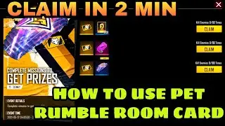 PET RUMBLE MISSION FREE FIRE | PET RUMBLE FREE FIRE | HOW TO PLAY PET RUMBLE | FREE FIRE NEW EVENT