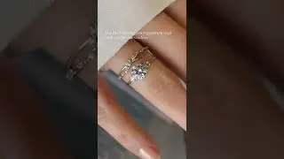 THREE-STONE ENGAGEMENT RING TRY ON | UNIQUE JEWELRY | RING SHOPPING