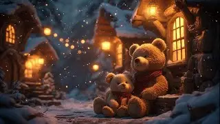 Snow Plush Village ❄ Cozy Winter Lights ✧ Relaxing Lullaby Music for Calm Sleep