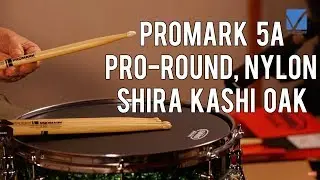 5A Drumsticks: punte Pro-Round e Nylon & Shira Kashi Oak - Talking Drumstick #10