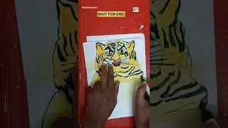 Tiger Popup HowTo Do|Tiger Sikhe #Anshmukundarts #shorts #youtubeshorts #trendingshorts #viralshort
