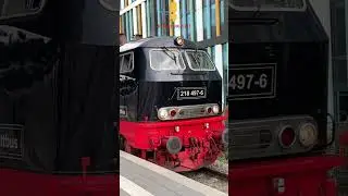 H&ouml;rt sich so eine Dampflok an?-218 497 im Lehrlauf| #trainspotting #aelp #m&uuml;nchen #bayern #br218