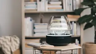HaloFalls - Indoor Waterfall + Bluetooth Speakers + Lamp