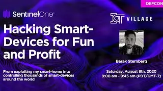 🎩 Join us at DefCon to hear how Barak Sternberg, discovered 4 IoT vulnerabilities